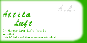 attila luft business card